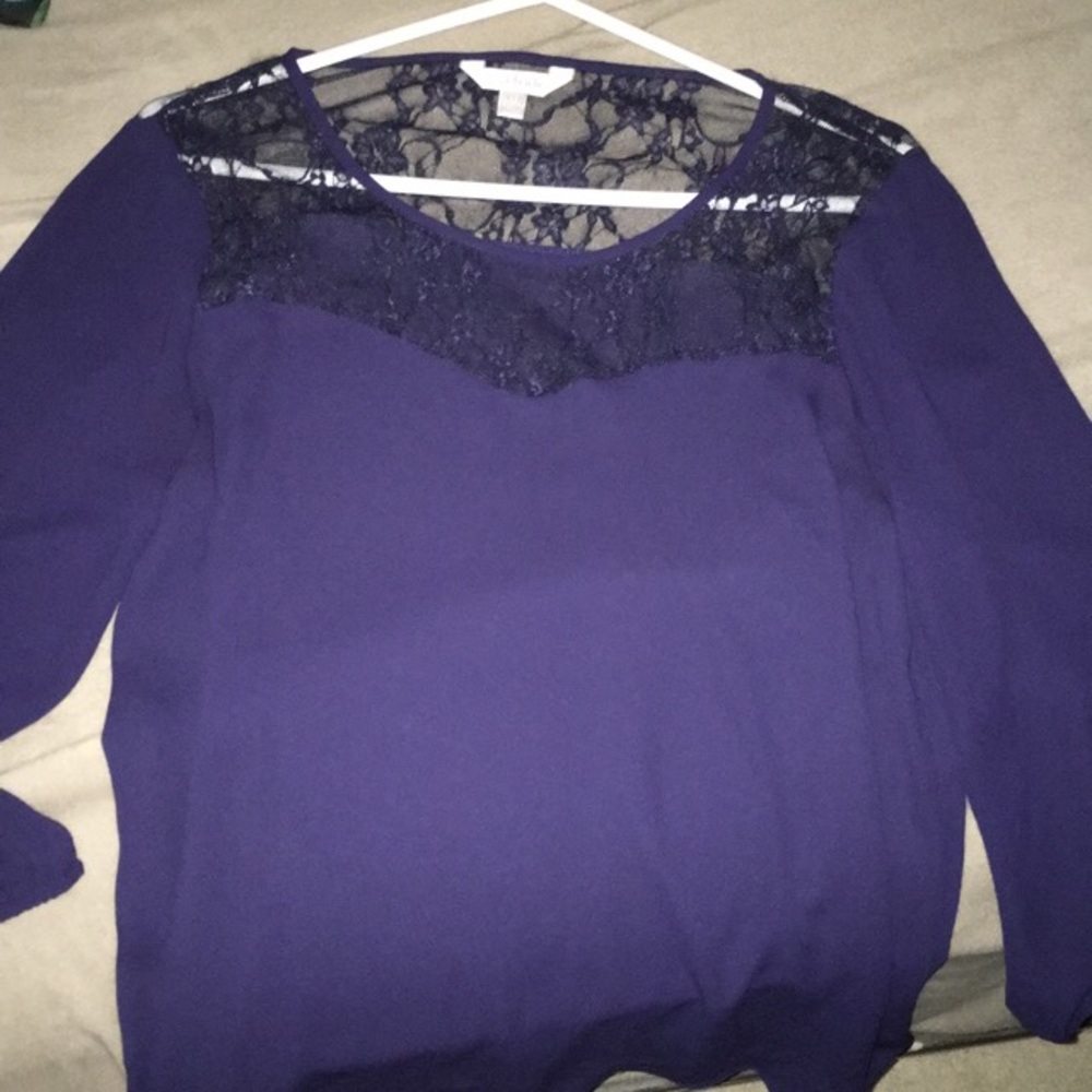 Dark blue shirt!